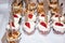 Crunchy chocolate pavlova mini cupcakes glasses appetizers finger food desserts