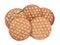 Crunchy cookies with waffle texture