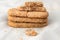 Crunchy crumbly oatmeal cookies