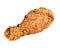Crunchy Fried Chicken Drumstick Isolated on Transparent Background, PNG File