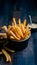 Crunchy gourmet french fries, a delectable and indulgent snack