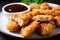 Crunchy and juicy Chicken Katsu Bites, perfect for snacking or sharing, served with a side of sweet and spicy dipping sauce