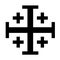 Crusader cross symbol icon