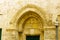 Crusader style door ornate,  the Old City of Jerusalem