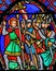 Crusaders - Stained Glass in Cathedral of Tours, France