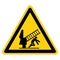 Crush Or Crash Hazard Alway Restrain Ladders Symbol Sign, Vector Illustration, Isolate On White Background Label .EPS10