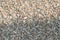 Crushed granite and pebble gravel texture