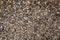 Crushed granite and pebble gravel texture