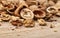 Crushed Walnuts Texture Background