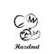 Crustaceans, fruit, hazelnut icon. Element of Crustaceans icon. Hand drawn icon for website design and development, app