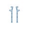 Crutches line icon concept. Crutches flat  vector symbol, sign, outline illustration.