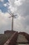 Cruz de Bobadilla - Bobadilla Cross - on ridge overlooking Santiago Crater in Masaya Volcano in Nicaragua.