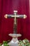 Cruz de la Parra, wooden cross erected by Columbus. Located in the cathedral of Baracoa, Cub