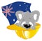 Crying australian koala