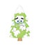 Crying cartoon illustration of Christmas tree with a snow on it