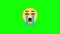 crying emoji icon, emoticon with tears, facial expression, loop animation with alpha channel