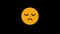 Crying Face Animated Emoji, Social Media Smiley Reaction Concept Icon.Alpha channel