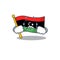 Crying flag libya is flying cartoon pole