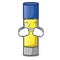 Crying glue stick isolated on the mascot