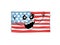 Crying internet meme illustration of USA flag
