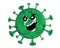 Crying internet meme illustration of virus