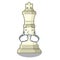 Crying king chess above wooden cartoon table