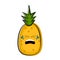 Crying pineapple cartoon character emote
