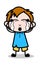 Crying - School Boy Cartoon Character Vector Illustration
