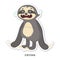 Crying sloth sticker