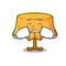 Crying table cloth mascot cartoon