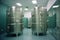 cryogenic storage tanks in a medical facility