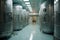 cryogenic storage tanks in a medical facility