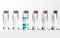 Cryogenic Vials on White Background