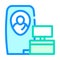 Cryonics medical equipment color icon vector illustration