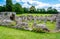 Crypt ruins at St Augustine's Abbey in Canterbury, Kent, UK