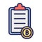 Crypto contract, bitcoin, smart contracts, smart contracts with bitcoin, fully editable vector icons