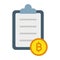 Crypto contract, bitcoin, smart contracts, smart contracts with bitcoin, fully editable vector icons