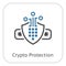 Crypto Protection Icon.