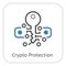 Crypto Protection Icon.