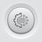 Crypto Technology Button Icon.