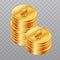 Cryptocurrency bitcoins symbol. Crypto banking icon