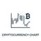 Cryptocurrency Chart icon. Monochrome simple Cryptocurrency icon for templates, web design and infographics