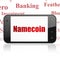 Cryptocurrency concept: Smartphone with Namecoin on display