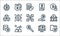 Cryptocurrency line icons. linear set. quality vector line set such as bitcoin, key, bitcoin, bitcoin, ingots, blockchain, receive
