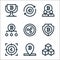 cryptocurrency line icons. linear set. quality vector line set such as blockchain, bitcoin, bitcoin, bitcoin, dash
