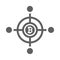 Cryptocurrency network icon / gray color