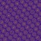Cryptocurrency seamless pattern with thin line icons: Bitcoin, E