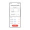 Cryptocurrency trading smartphone interface vector template. Mobile app page white design layout. User financial account