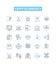 Cryptocurrency vector line icons set. Cryptocurrency, Crypto, Money, Digital, Currency, Buy, Sell illustration outline