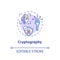 Cryptography concept icon